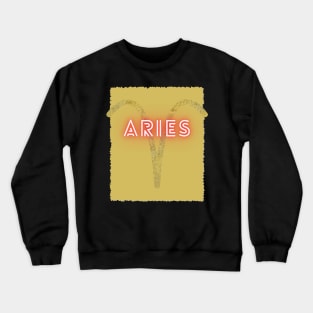 Aries Zodiac Sign Crewneck Sweatshirt